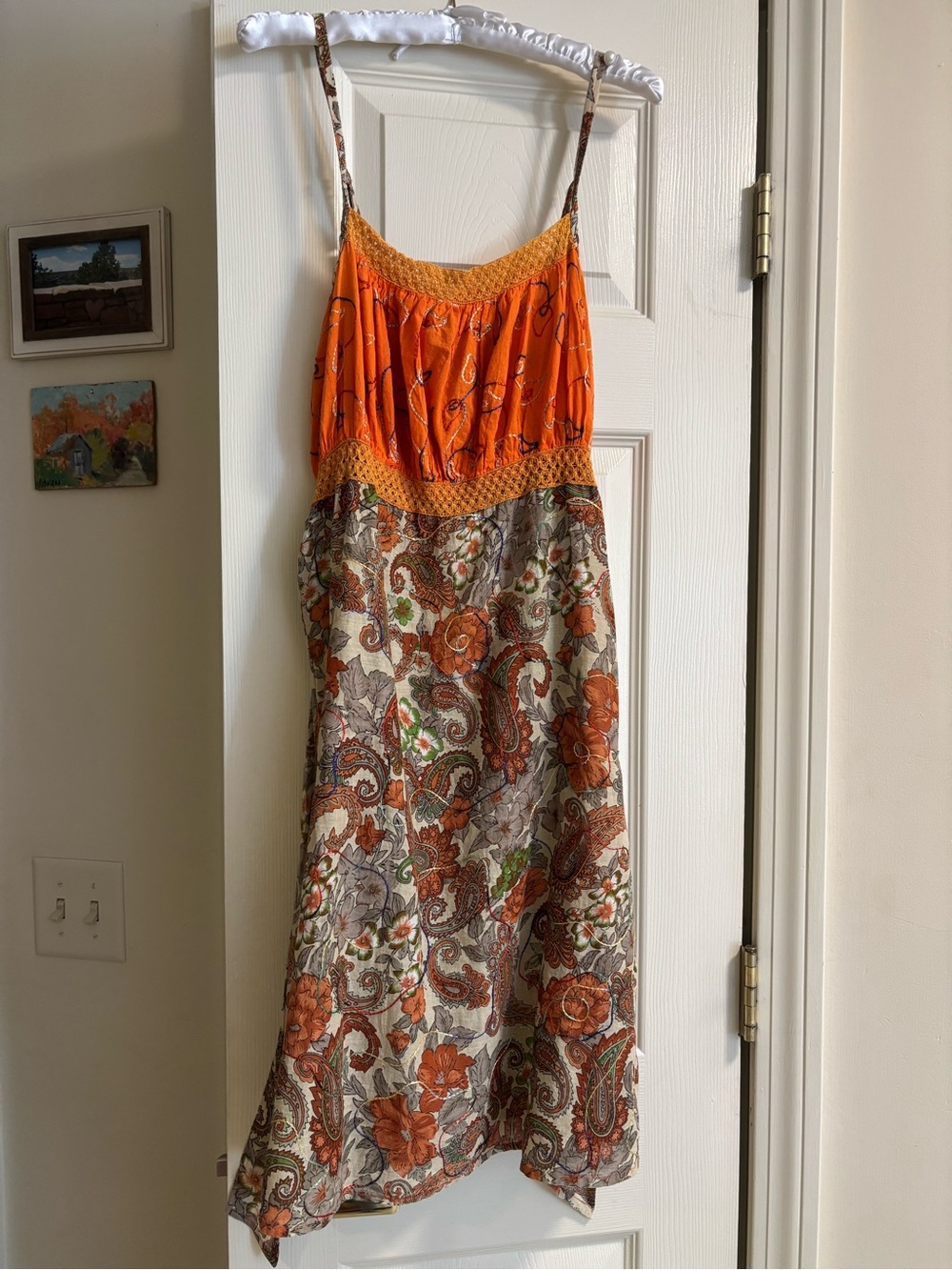 100% cotton made in India sundress! Casual to formal as elegant as it is. Size 8